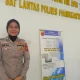 Bripka Surya Elvi, Polwan Satlantas Polres Purwakarta, berhasil menorehkan prestasi di berbagai ajang lari 2025.