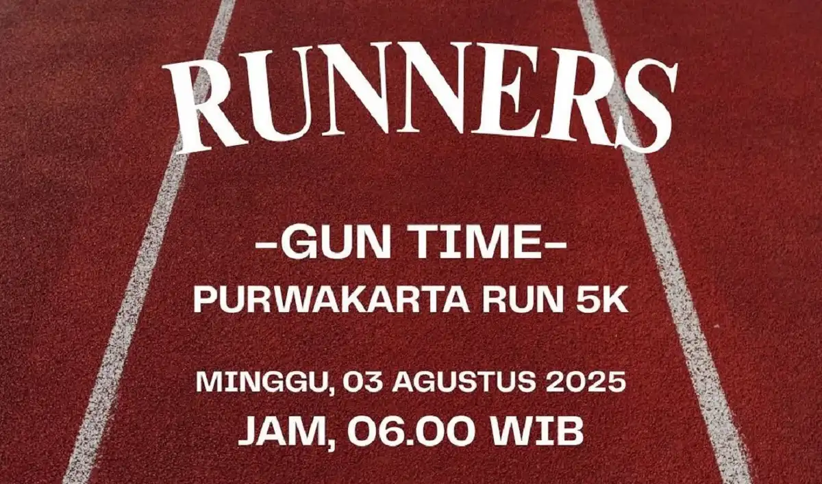 Poster resmi jadwal start Purwakarta Run 5K 2025