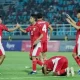 Pemain Timnas Indonesia U-23 rayakan kemenangan 5-0 atas Makau di Kualifikasi Piala Asia U-23 2026.