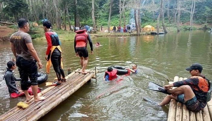 Wisatawan Tewas Tenggelam Saat Selamatkan Dua Remaja di Danau Situ Salawe Garut