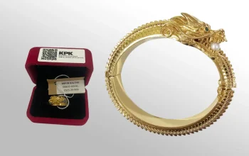 cincin naga emas dan gelang naga emas lelang KPK 2025