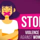 Ilustrasi pekerja perempuan Purwakarta dan perwakilan FSPMI berdiskusi tentang perlindungan dari pelecehan di tempat kerja.
