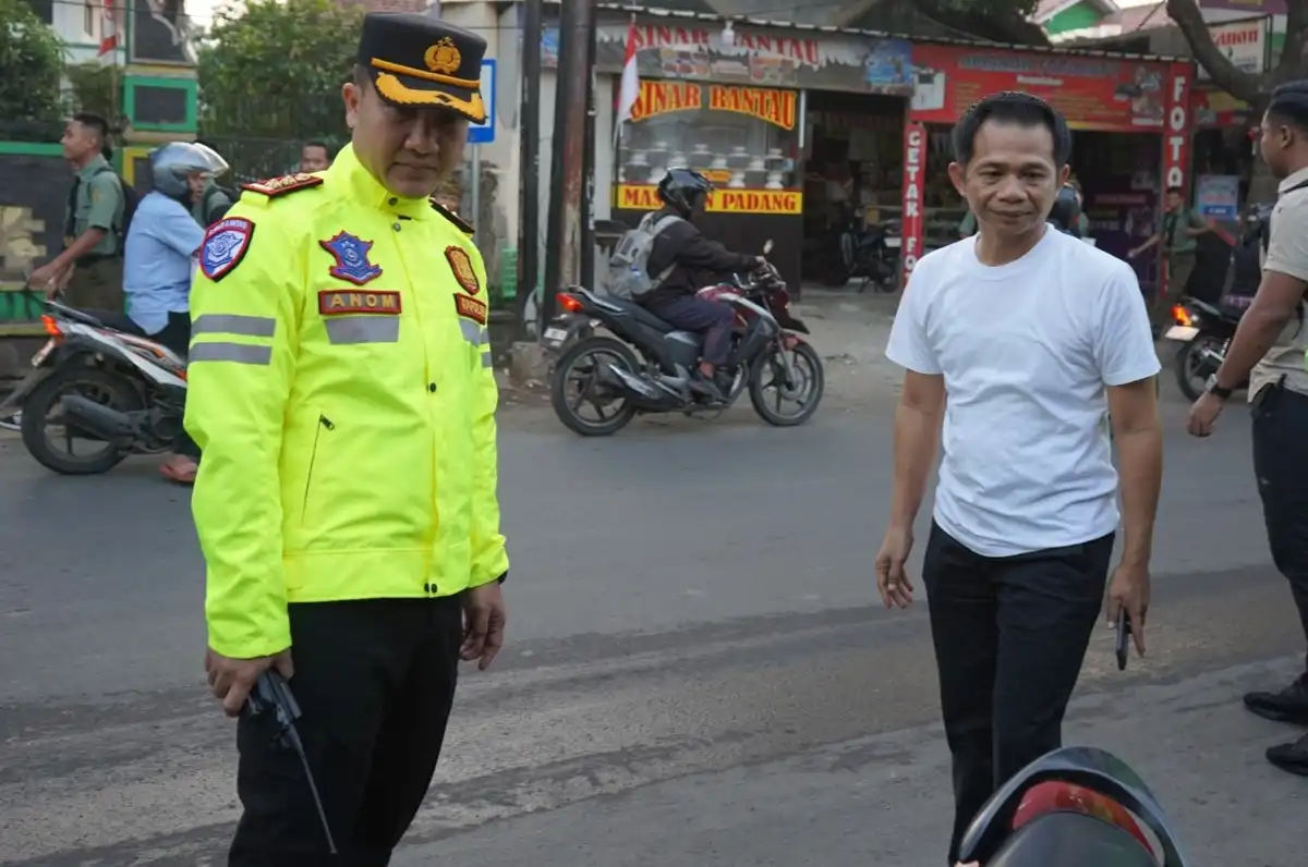 Polisi sita 44 motor pelajar dalam razia di Purwakarta