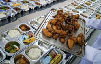 Menu makanan bergizi gratis.