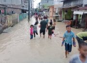 Sungai Bahilang Meluap, Kota Tebing Tinggi Terendam Banjir Akibat Tanggul Jebol di Serdang Bedagai