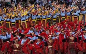 Sanggar Ayodya Pala catat Rekor MURI dengan 1.117 penari Tari Bhinneka
