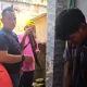 Gangster Purwakarta menangis saat rumahnya digeledah polisi.