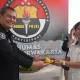 Perayaan HUT ke-74 Humas Polri di Polres Purwakarta bersama wartawan.
