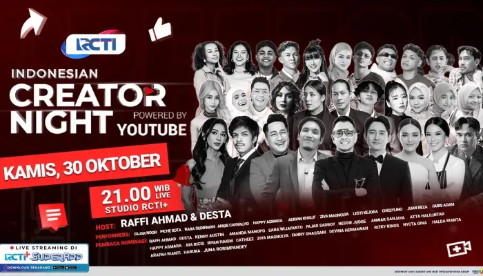 Meriah! RCTI Hadirkan Indonesian Creator Night 2025 untuk Kreator Digital Terbaik