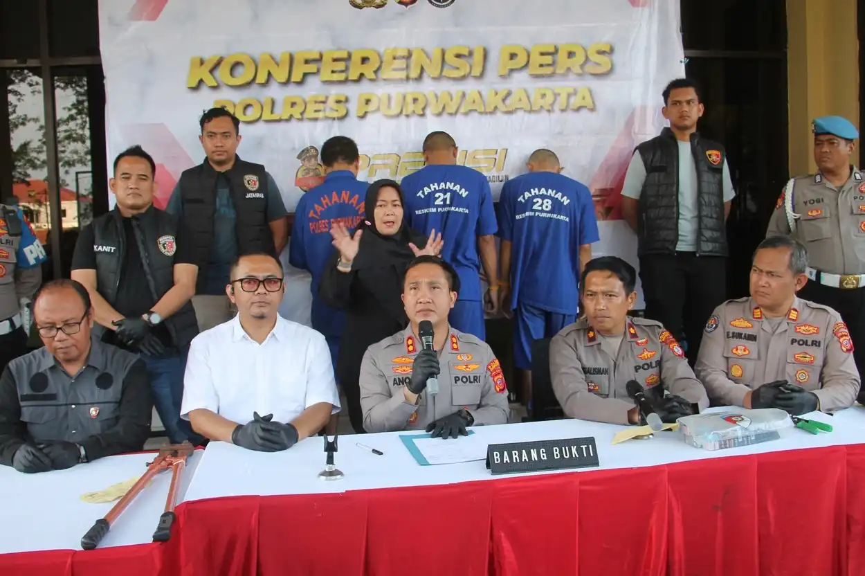 Kapolres Purwakarta ungkap sindikat pencuri minimarket lintas kabupaten