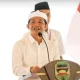 Om Zein memberikan sambutan pada pelantikan Pj Sekda Purwakarta.