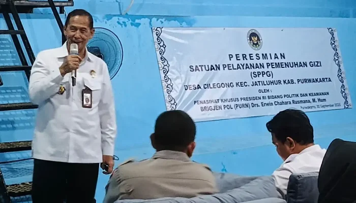Diresmikan Penasihat Khusus Presiden, SPPG Cilegong Layani 14 Sekolah di Purwakarta