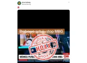 Hoaks! Prabowo Setuju Hentikan Program Makan Bergizi Gratis