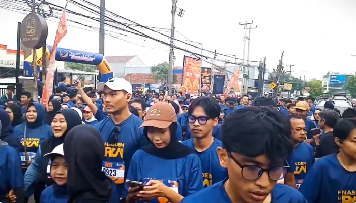 Banjir Hadiah, Ribuan Warga Padati Fun Run HUT Ke-14 NasDem Purwakarta