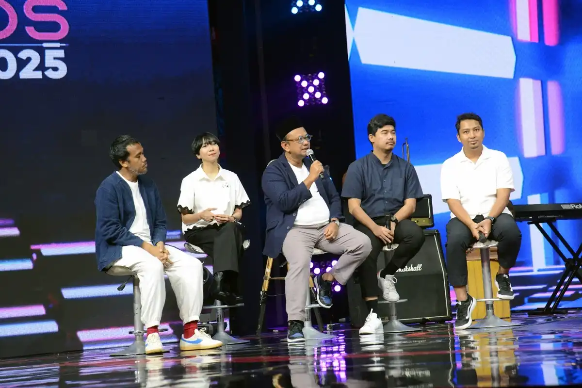 Indonesian Music Awards 2025 panggung utama piala penghargaan