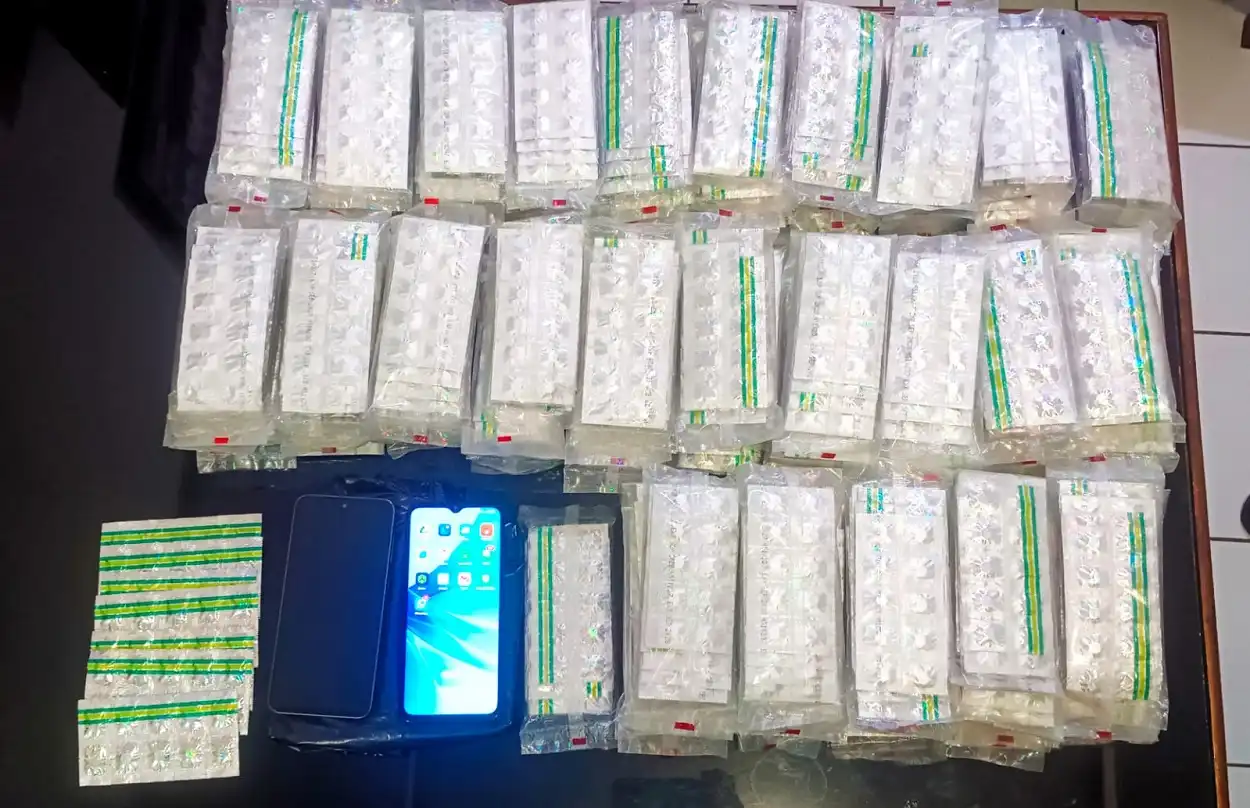 Barang bukti OKT ilegal yang diamankan Polres Purwakarta.