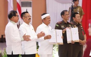 Asep Nana Mulyana tanda tangan MoU pidana sosial bersama Pemprov Jawa Barat