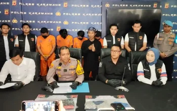 Rilis Polres Karawang terkait kasus pengeroyokan anak disabilitas.