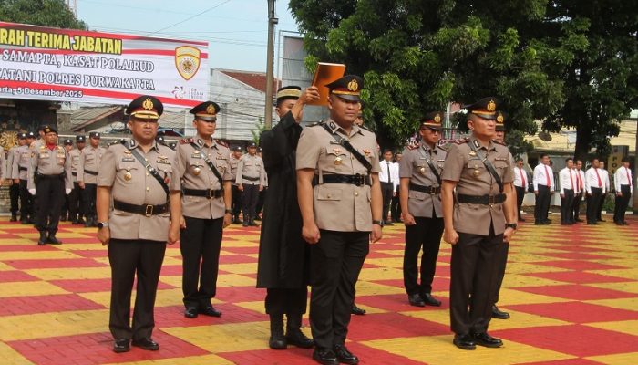 Mutasi di Polres Purwakarta, Kabag SDM hingga Kasat Polairud Berganti