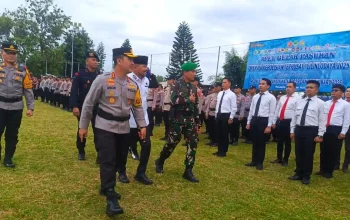 Apel Gelar Pasukan Operasi Lilin Lodaya 2025 dalam rangka pengamanan jelang Nataru 2025/2026 di Purwakarta