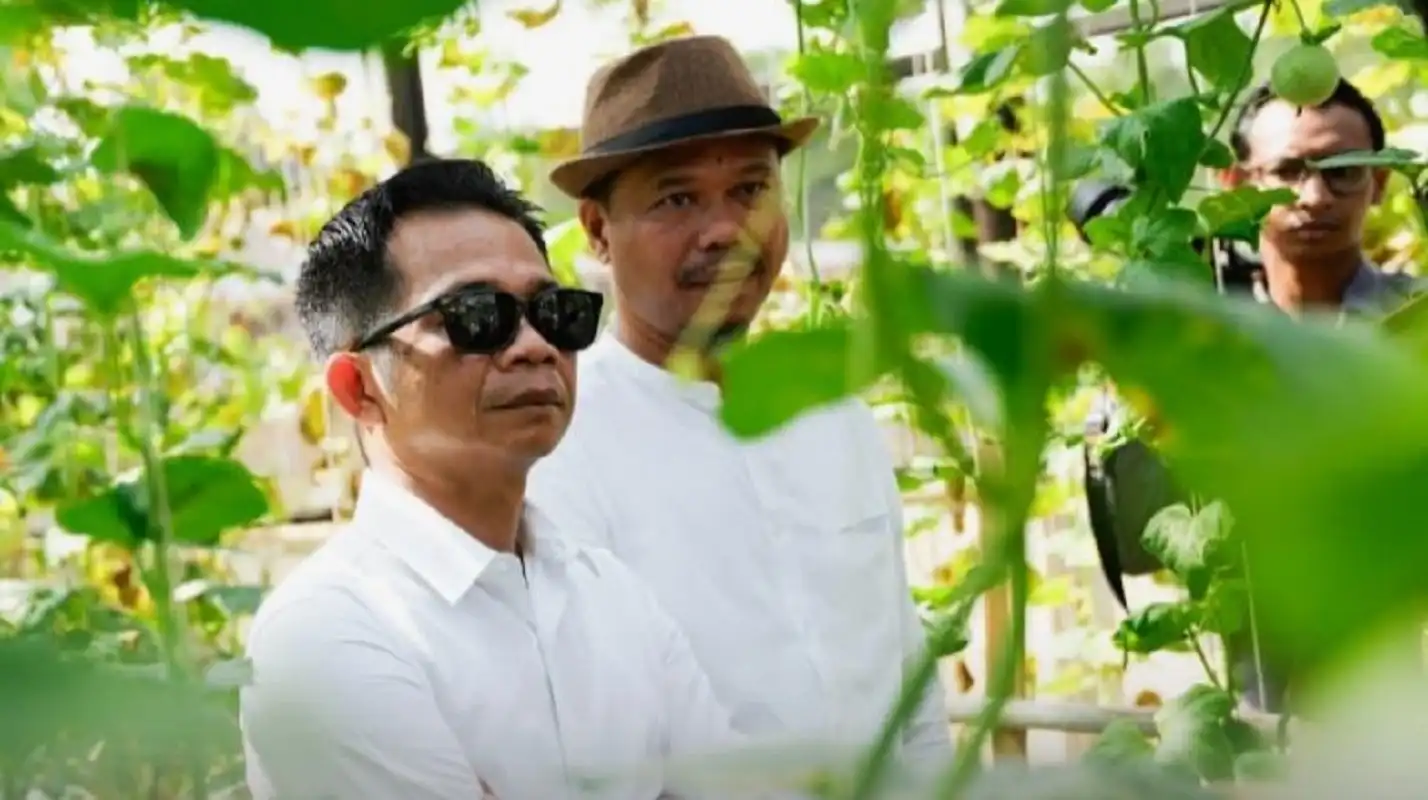 Om Zein sebut 80% melon Pasar Induk Purwakarta dari luar daerah. Ajak petani manfaatkan potensi pasar besar hortikultura lokal.