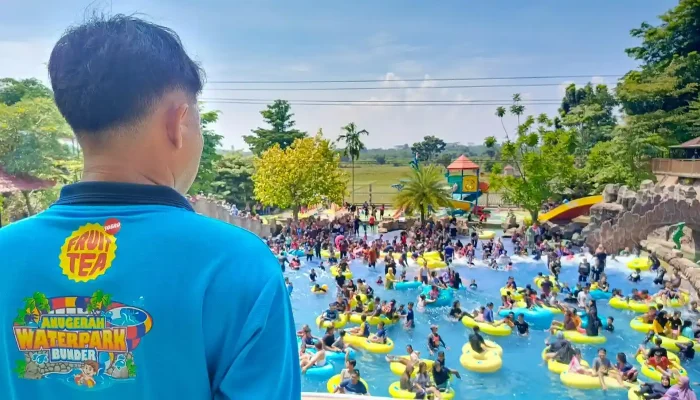 Diskon Libur Nataru, Anugerah Waterpark Bunder Purwakarta Diburu Wisatawan