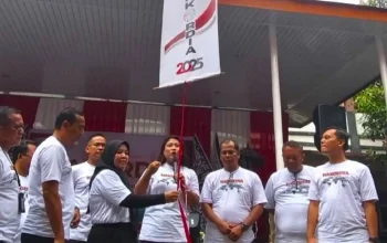 Suasana peringatan Hakordia 2025 Purwakarta di SMPN 1 Purwakarta bersama Disdik dan Kejari.