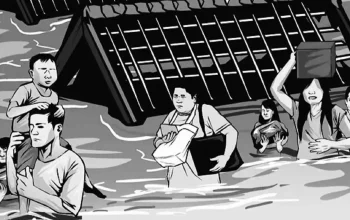 Hujan deras menyebabkan 749 rumah terendam banjir di Kabupaten Bandung