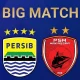 Pertandingan sepak bola Persib vs PSM Makassar di Stadion GBLA Bandung.