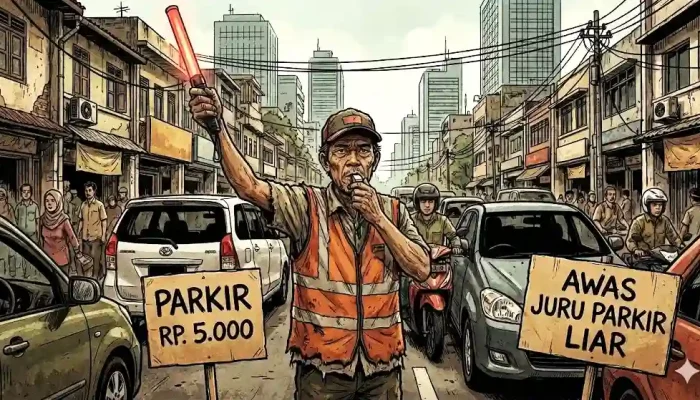 Bikin Resah Warga, 5 Juru Parkir Liar Diamankan Polres Garut