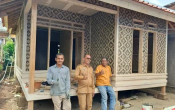 Pembangunan rutilahu rumah Sunda di Desa Bojongbarat Purwakarta 2025