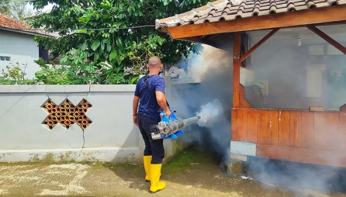 Cegah DBD dan Chikungunya, Desa Bojongbarat Purwakarta Lakukan Fogging dan PSN