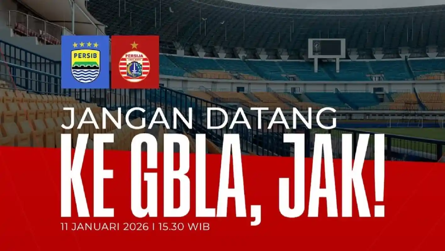 Stadion GBLA Bandung venue laga Persib vs Persija tanpa Jakmania