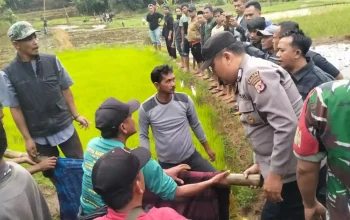 Penemuan mayat perempuan di irigasi sawah Bojong Purwakarta Jawa Barat