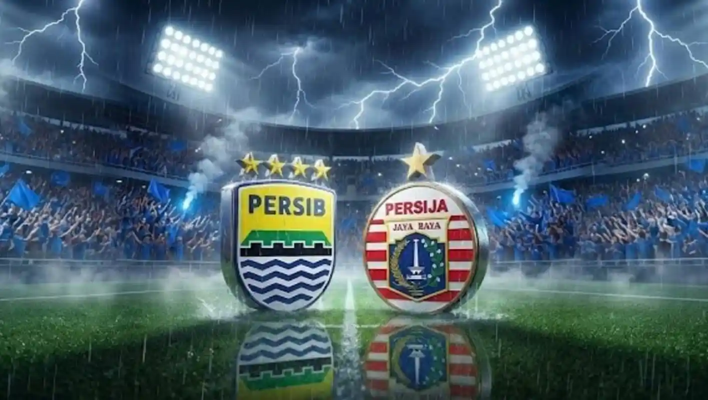 Persib vs Persija Super League di Stadion GBLA Bandung untuk perebutan juara paruh musim liga 1.