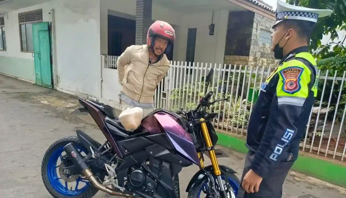 Bising dan Resahkan Warga, Knalpot Brong di Purwakarta Dirazia Polisi