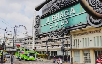 Suasana wisatawan di Bandung saat libur Nataru