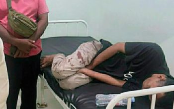 Pelaku diduga ODGJ diamankan aparat.