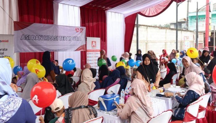 Dorong ASI Eksklusif, Alfamidi Bekasi Edukasi 168 Balita di Ciantra