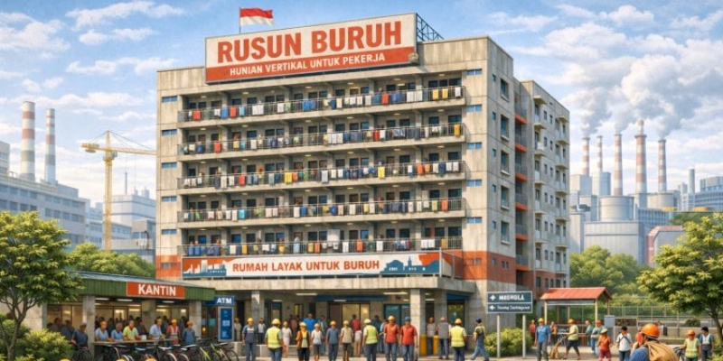 Ilustrasi rusun buruh