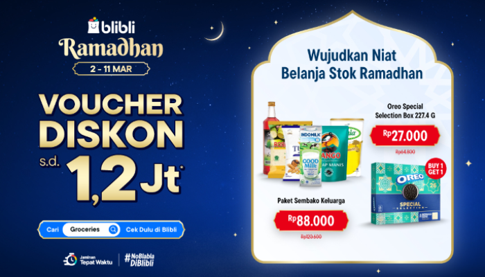 Promo Ramadhan Blibli 2026: Diskon hingga Rp1,2 Juta dan Flash Sale Tiga Kali Sehari