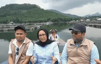 Budidaya ikan patin dan nila di Waduk Cirata Purwakarta Jawa Barat.