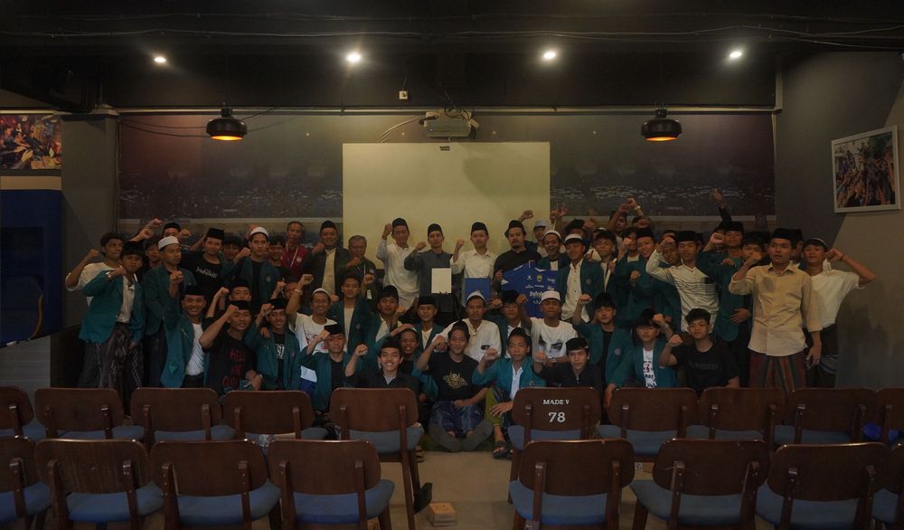 ratusan santri mendoakan persib di graha persib jelang laga acl 2 vs ratchaburi