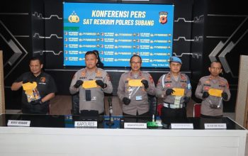 Konferensi pers Polres Subang