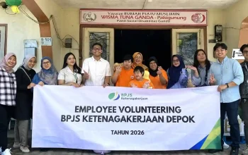 BPJS Ketenagakerjaan Depok salurkan bantuan ke panti disabilitas ganda