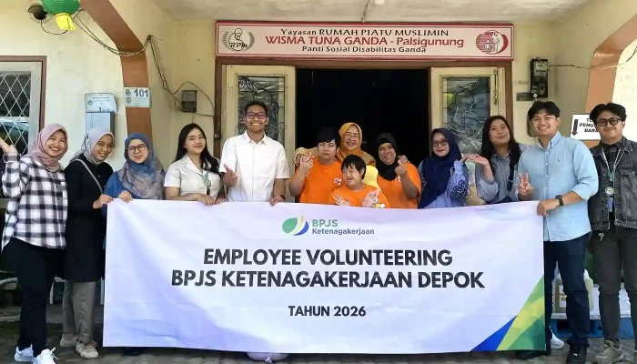 Datangi Panti Disabilitas Ganda, BPJS Ketenagakerjaan Depok Salurkan Bantuan