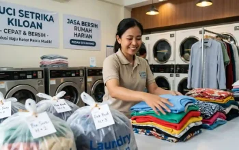 Peluang bisnis laundry kiloan dan kebersihan rumah pasca Lebaran 2026.