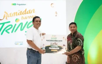 Aksi sosial Pegadaian Jabar santuni anak asuh Griya Ramah Anak Bandung.