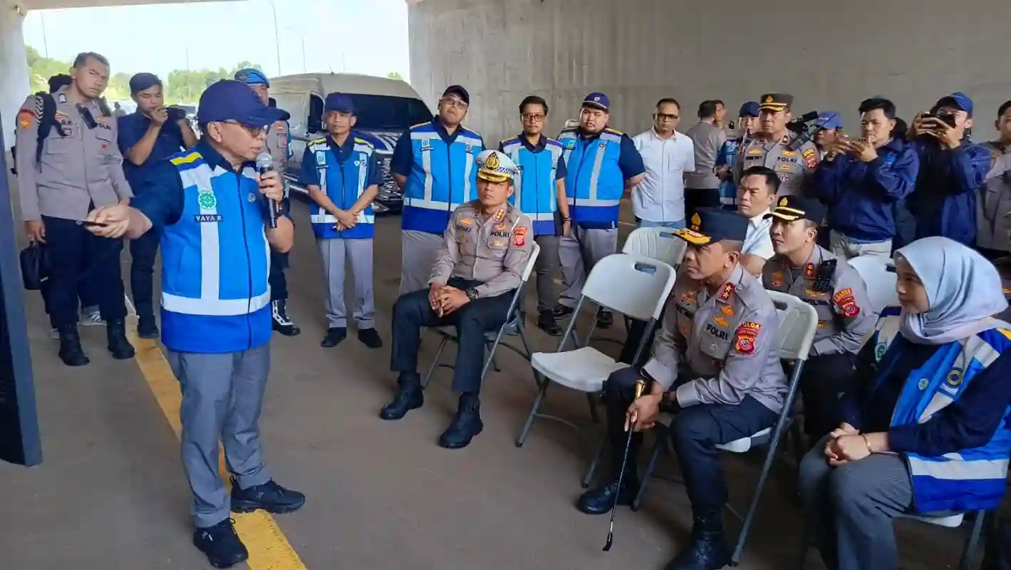 Kapolda Jabar tinjau Tol Japek II Selatan Sadang-Setu untuk Mudik Lebaran 2026.