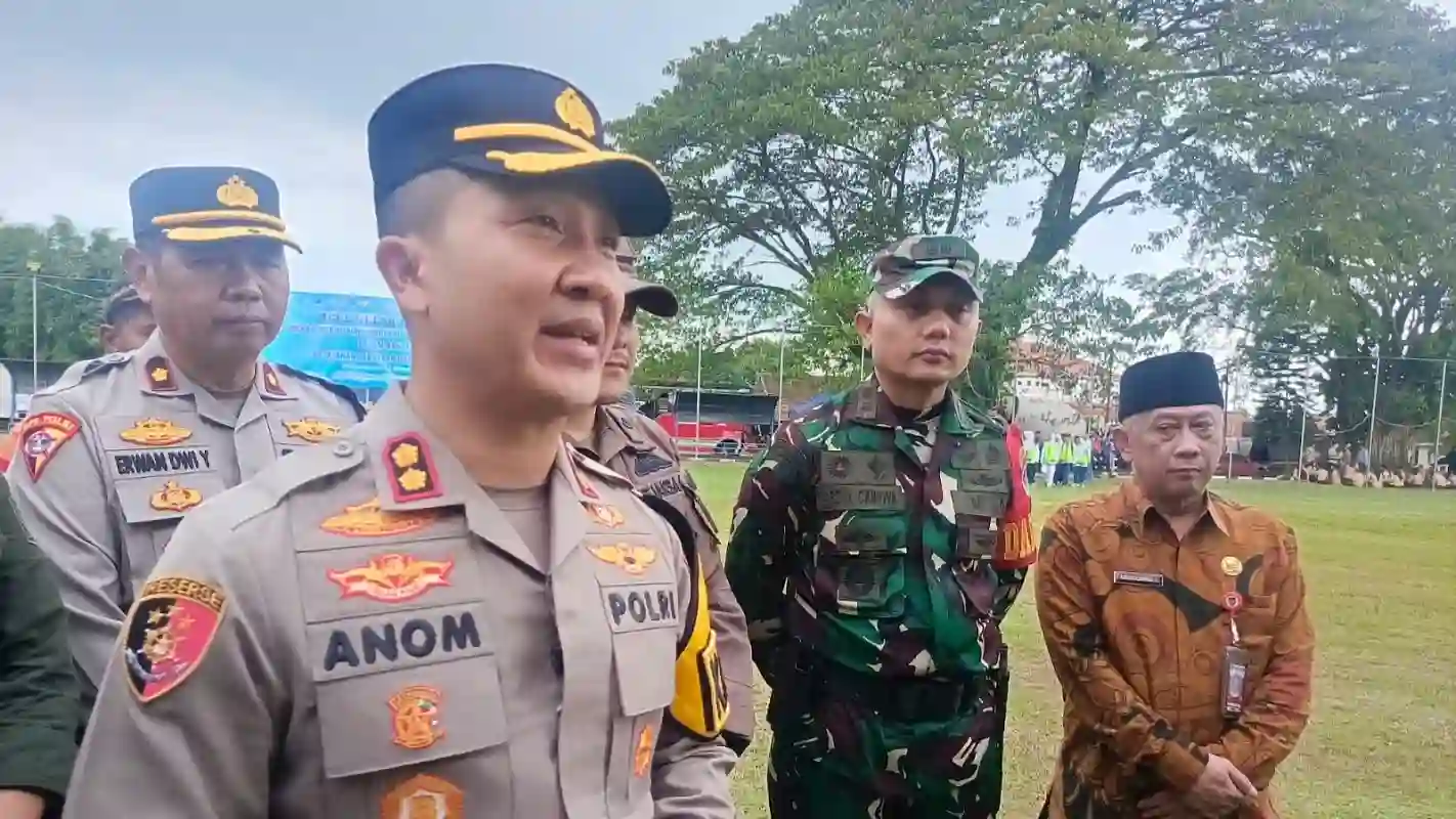 Posko keamanan Polres Purwakarta Operasi Ketupat Lodaya 2026 mudik Lebaran 2026 Purwakarta